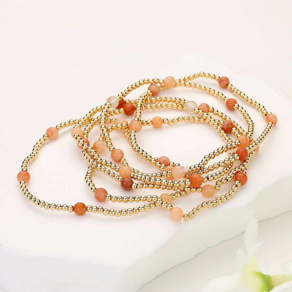 Natural Stone Multi Layered Bracelets