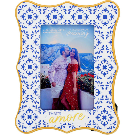 That's Amore Blue & Yellow Picture Frame