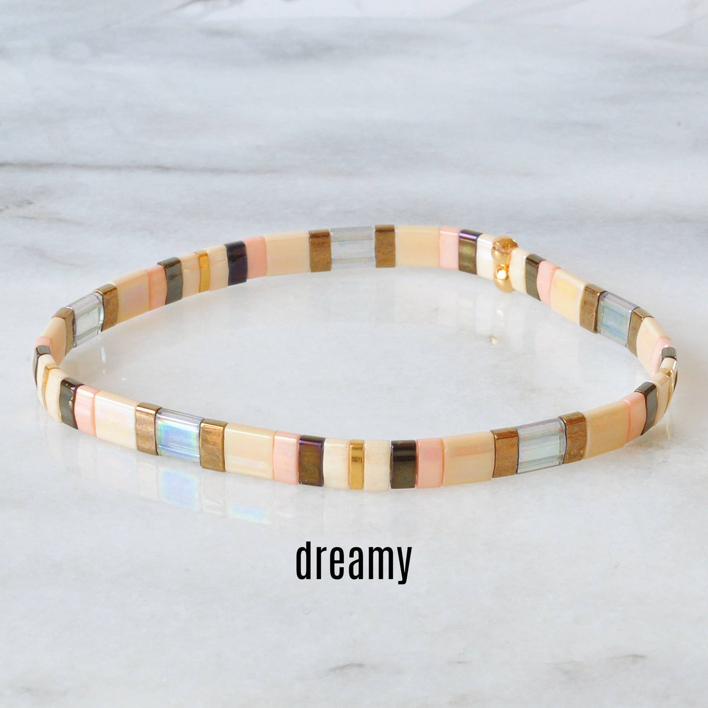 Hand Beaded Tile Bracelets