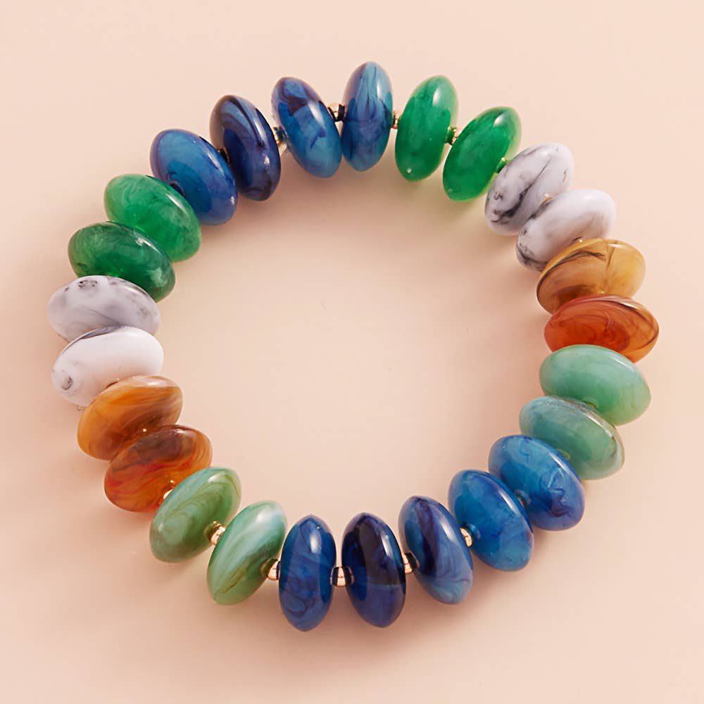 Ombre Beaded Stretch Bracelet