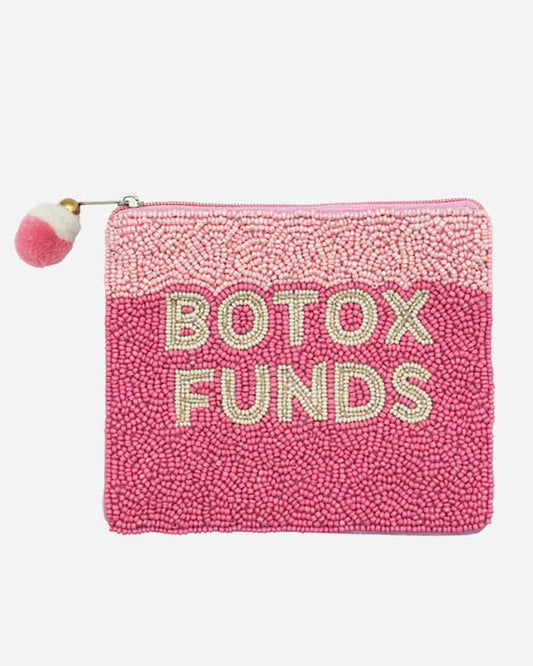 Botox Funds Beaded Coin Pouch