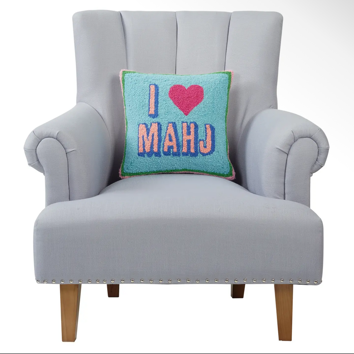I Love Mahjong Hook Pillow