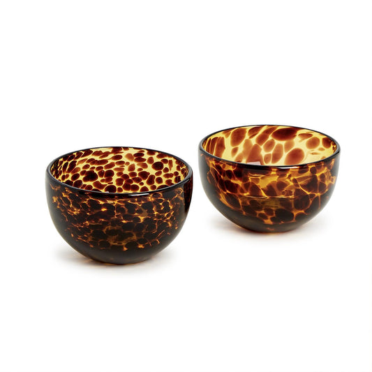 Tortoise Print Tidbit Bowls