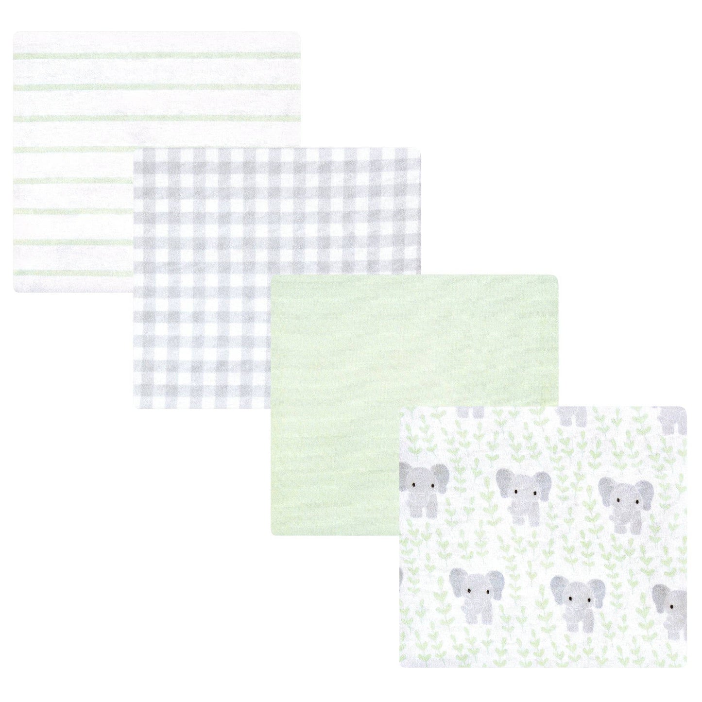 Baby Cotton Flannel Receiving Blanket Sets