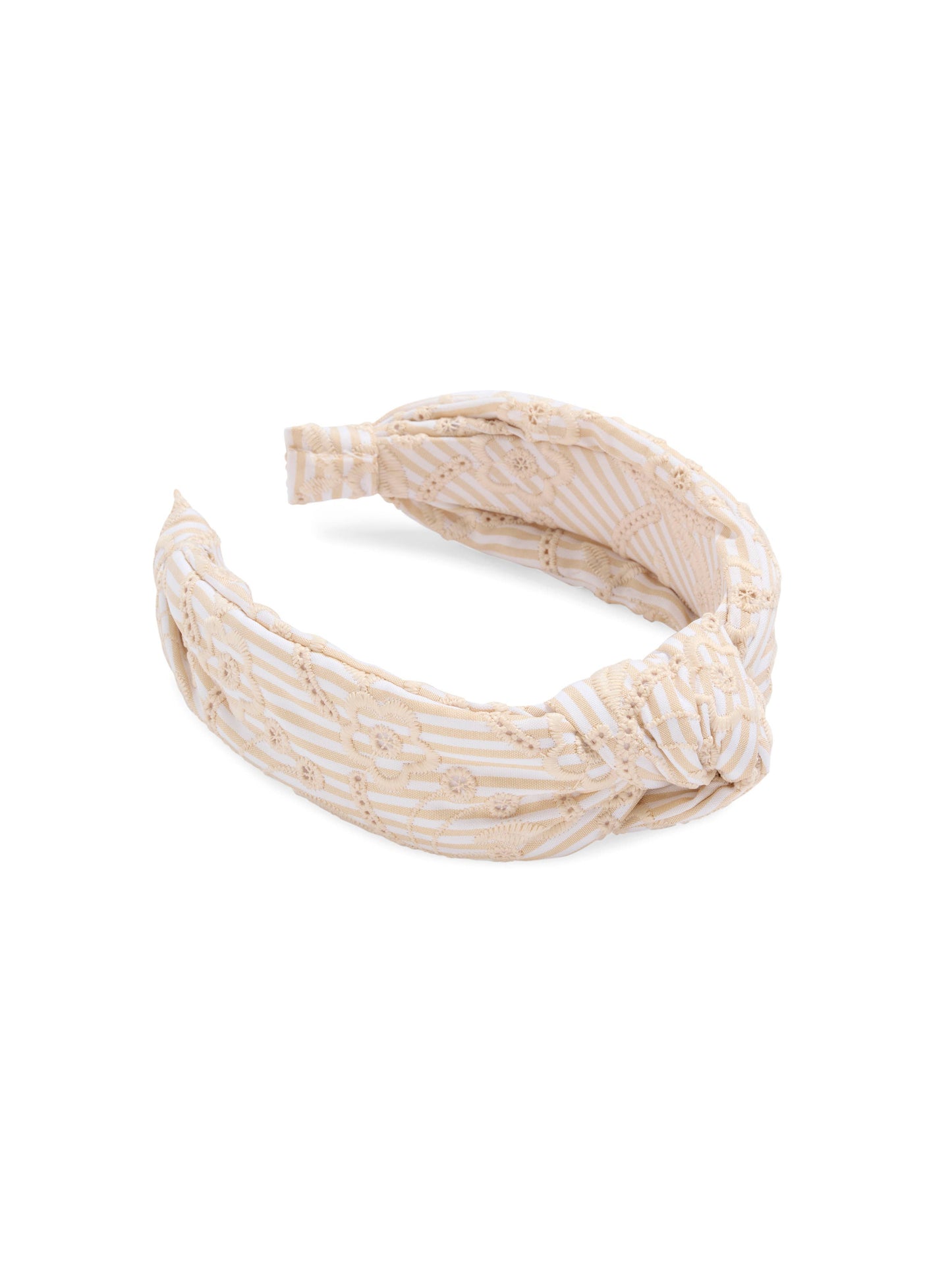 Eyelet Striped Headband