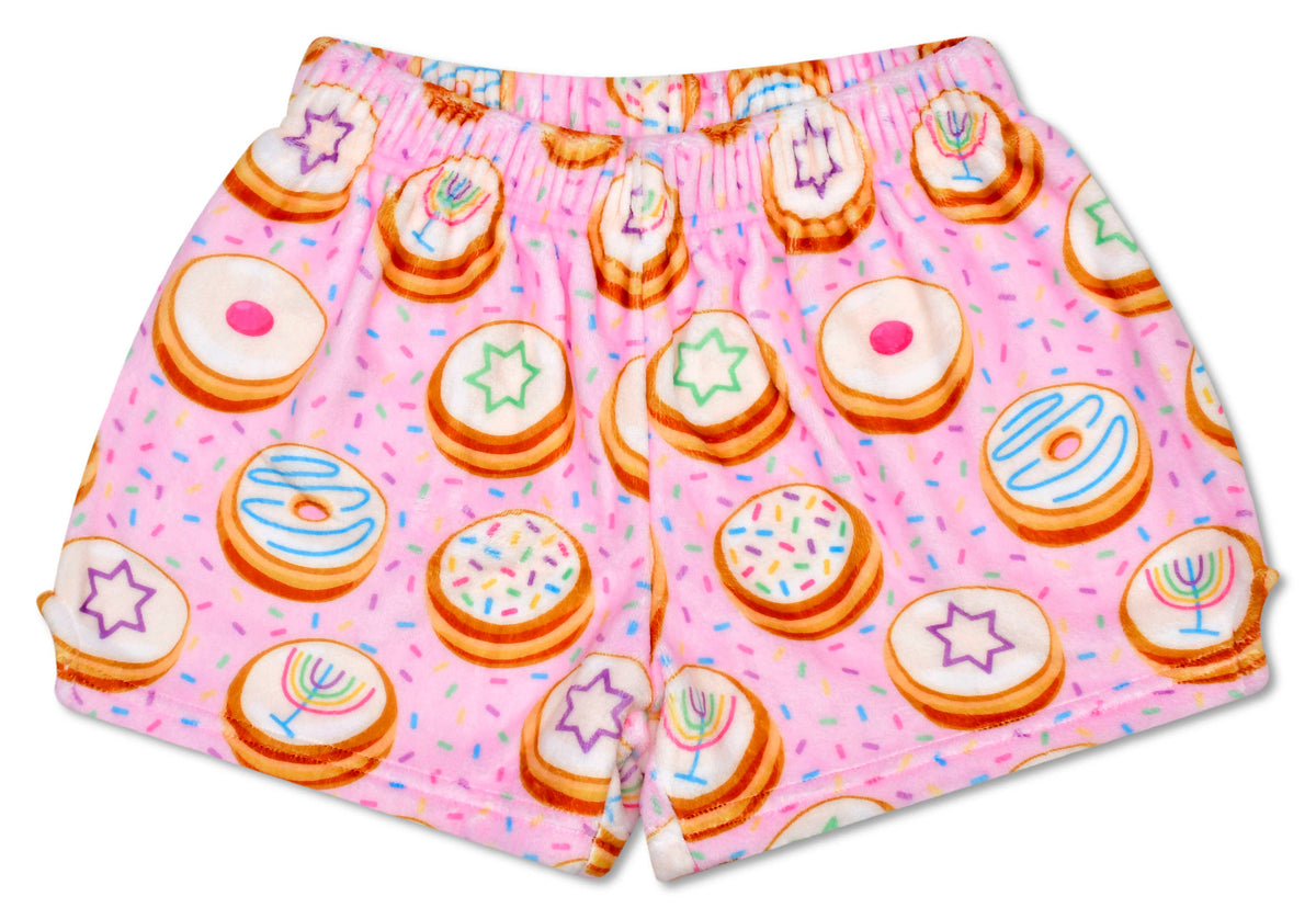 Hanukkah Donuts Plush Shorts