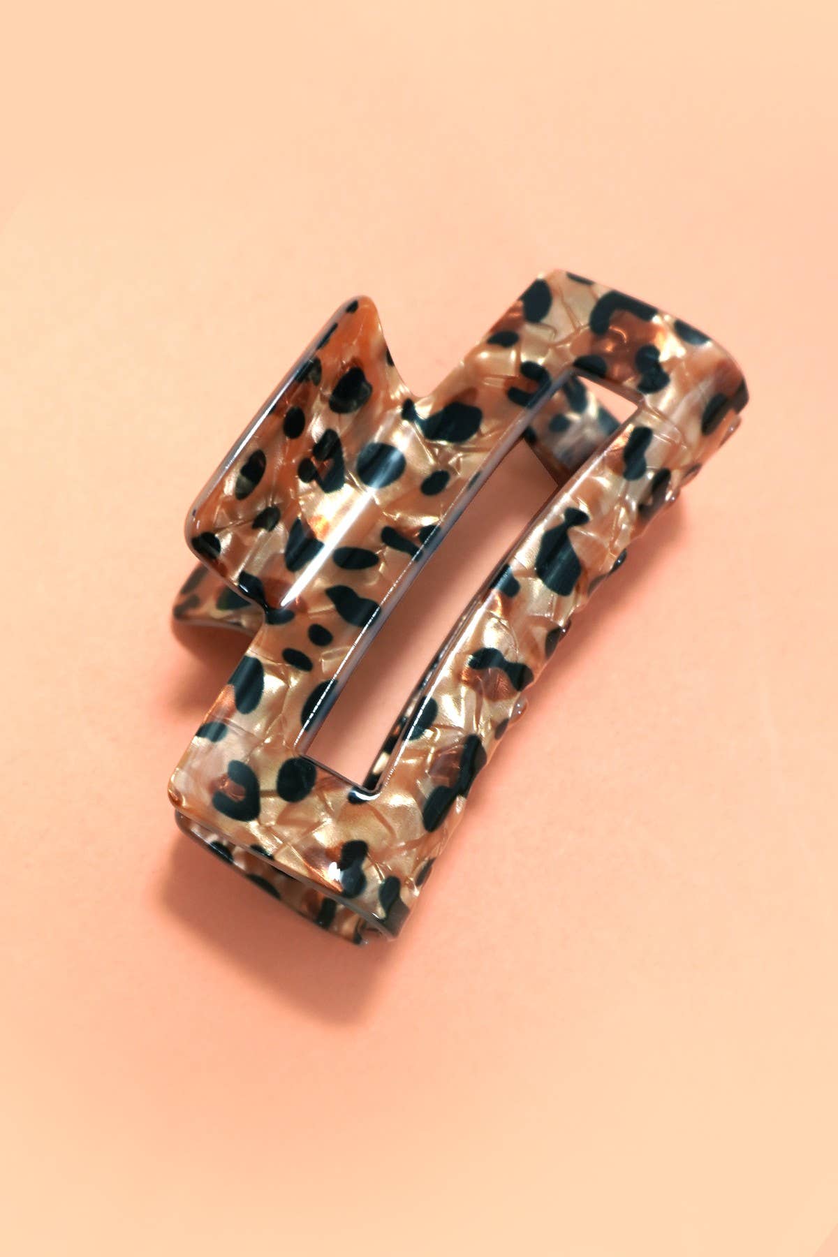 Leopard Print Hair Claw Clip