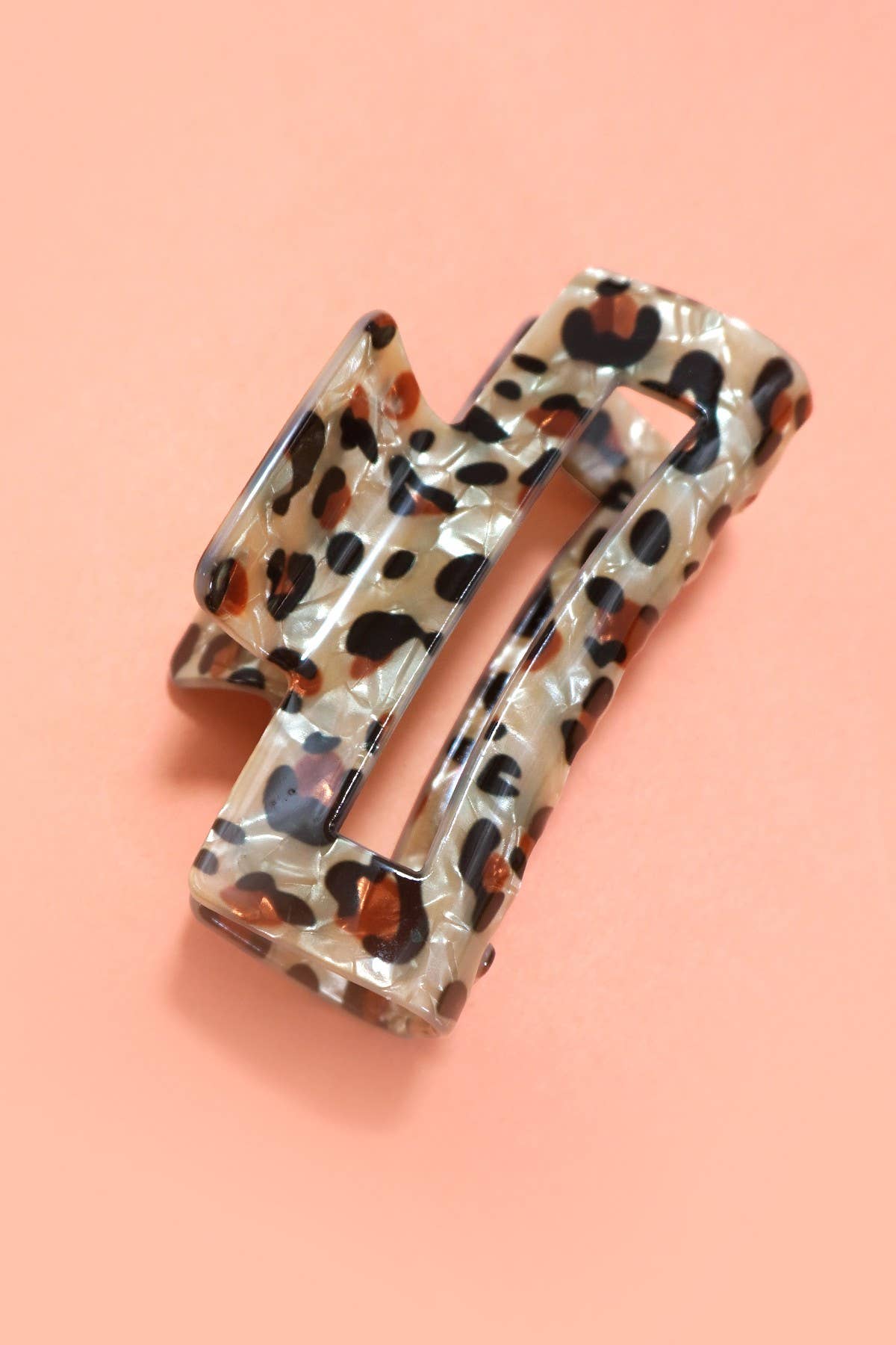 Leopard Print Hair Claw Clip