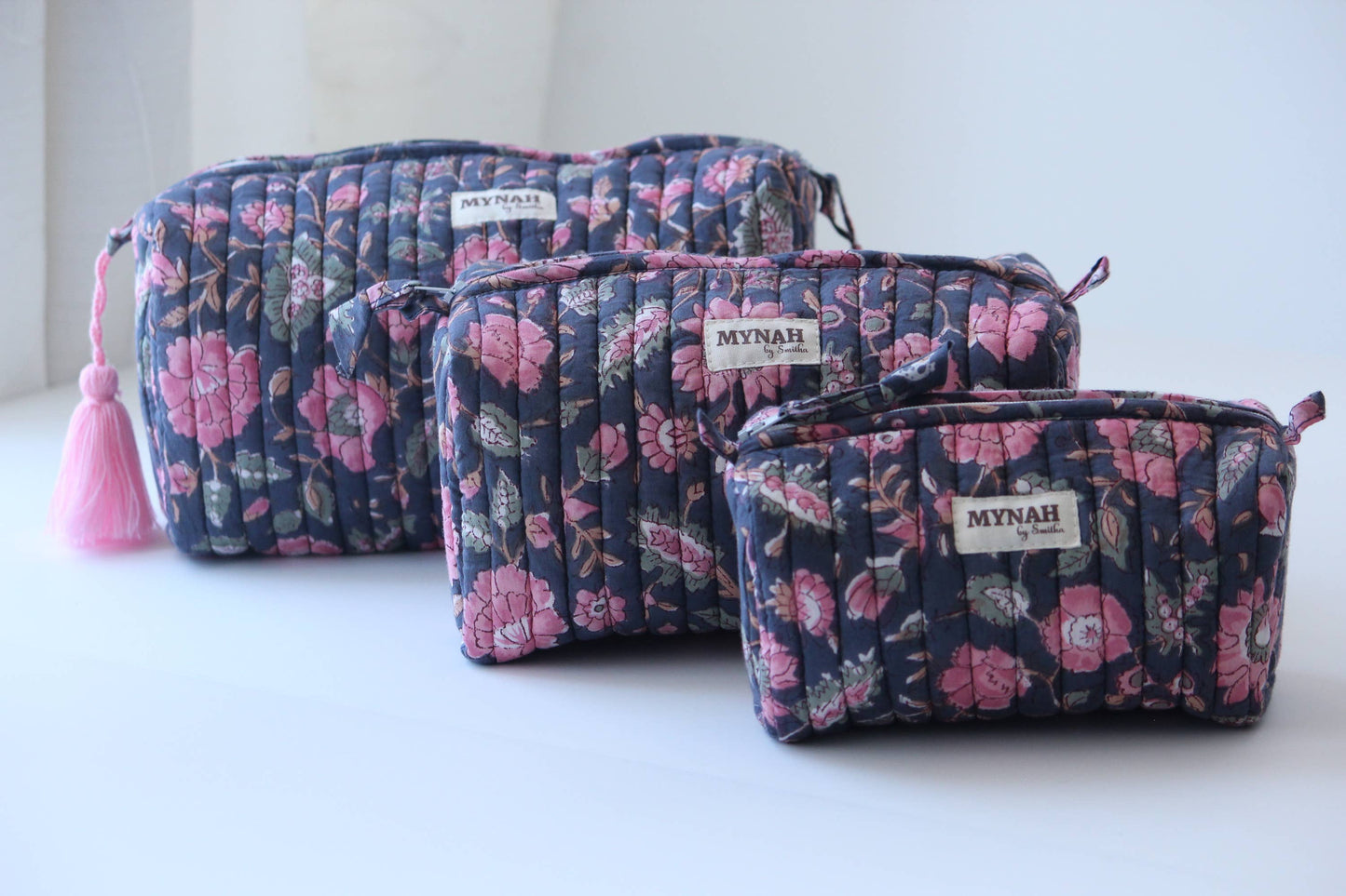 Rose Garden Quilted Travel Pouch