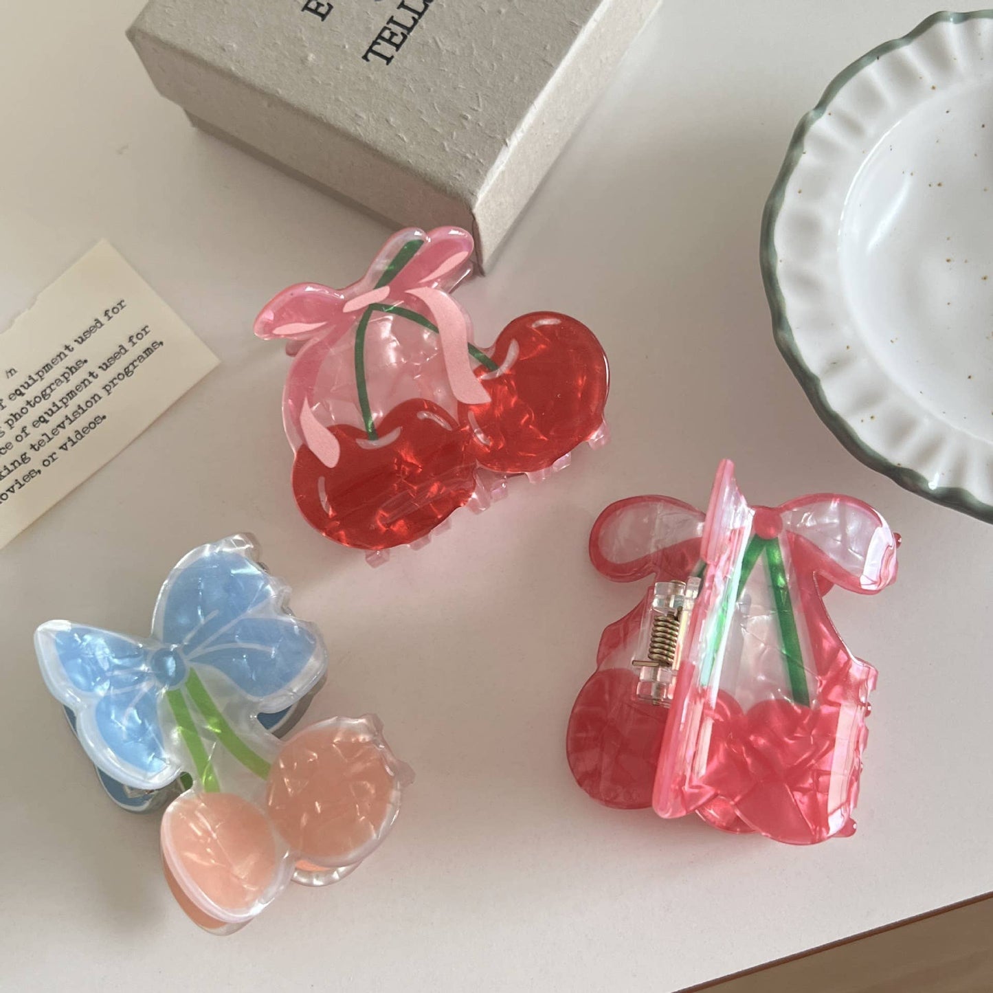 Cherry Hair Claw Clip