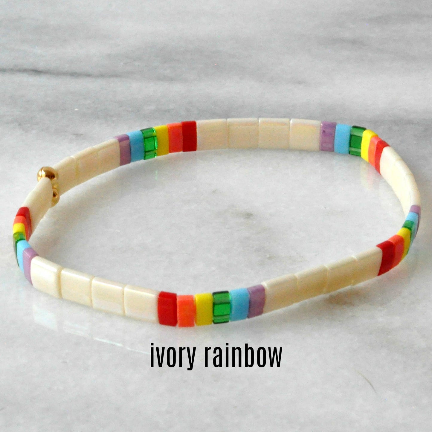 Hand Beaded Tile Bracelets