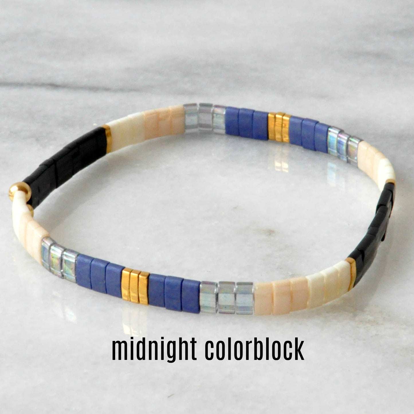 Hand Beaded Tile Bracelets