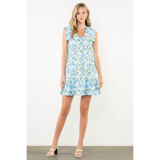 THML Sleeveless Flower Print Dress