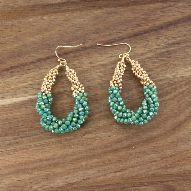 Twisted Beaded Earrings
