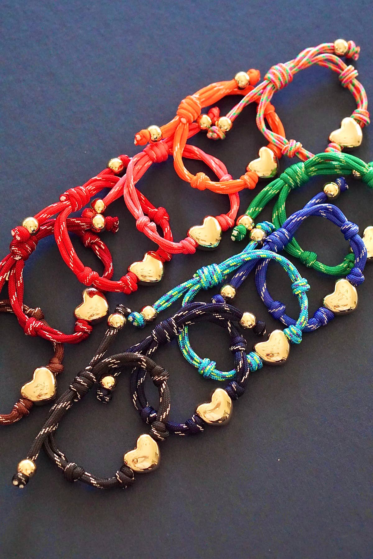 Blaine Puffy Heart Cord Bracelet