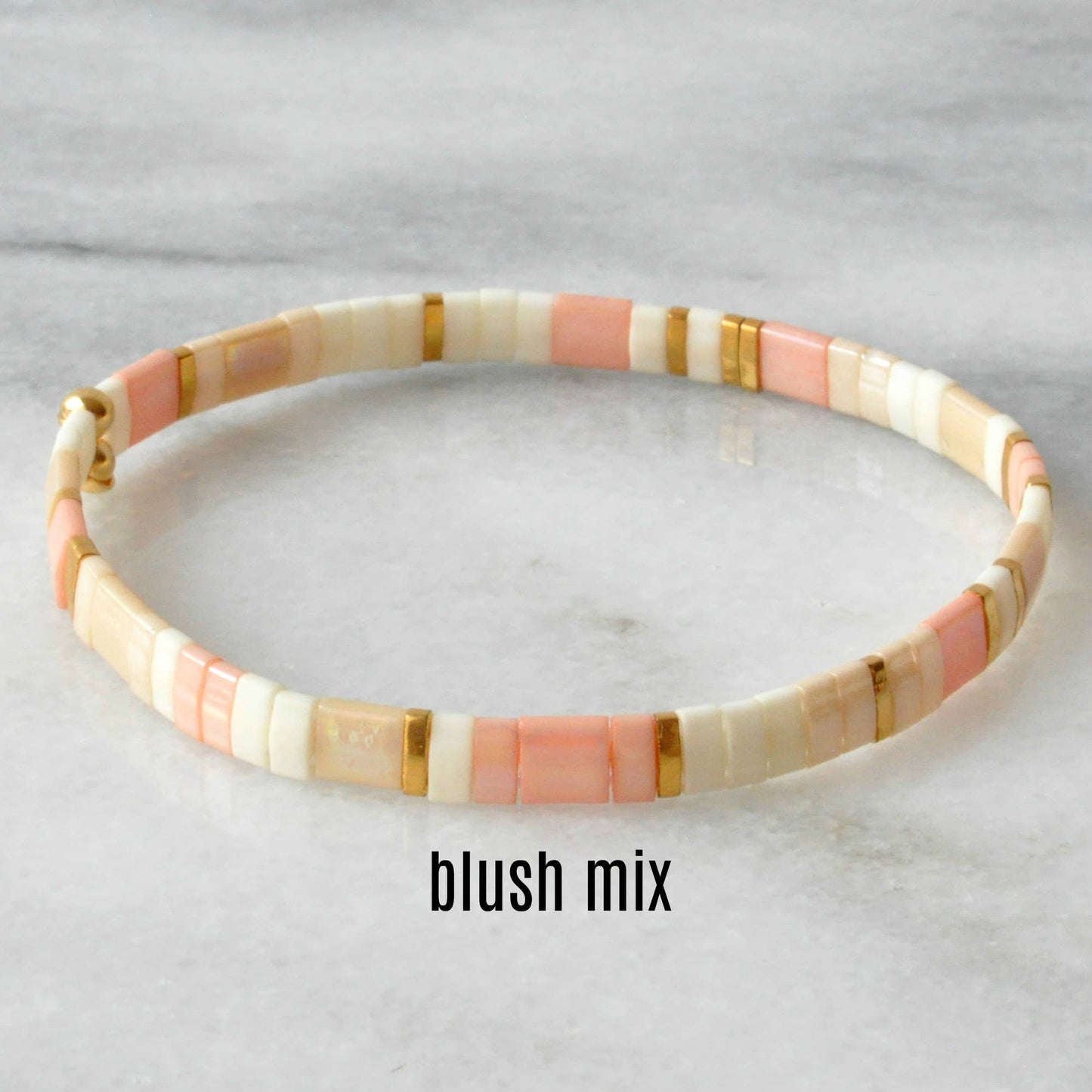 Hand Beaded Tile Bracelets