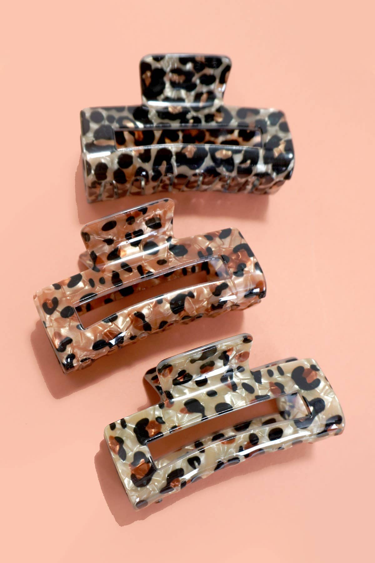 Leopard Print Hair Claw Clip