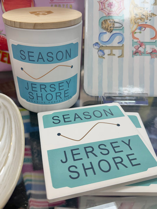 Jersey Shore Badge Coasters