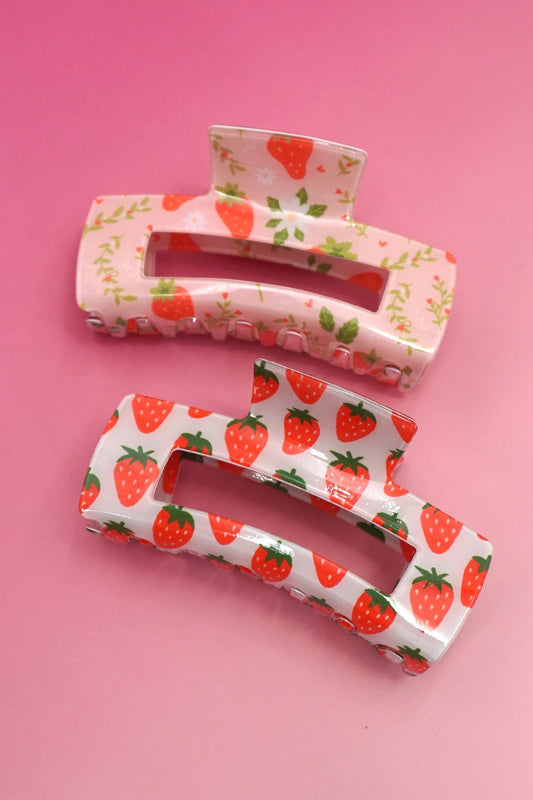 Jumbo Strawberry Hair Clip
