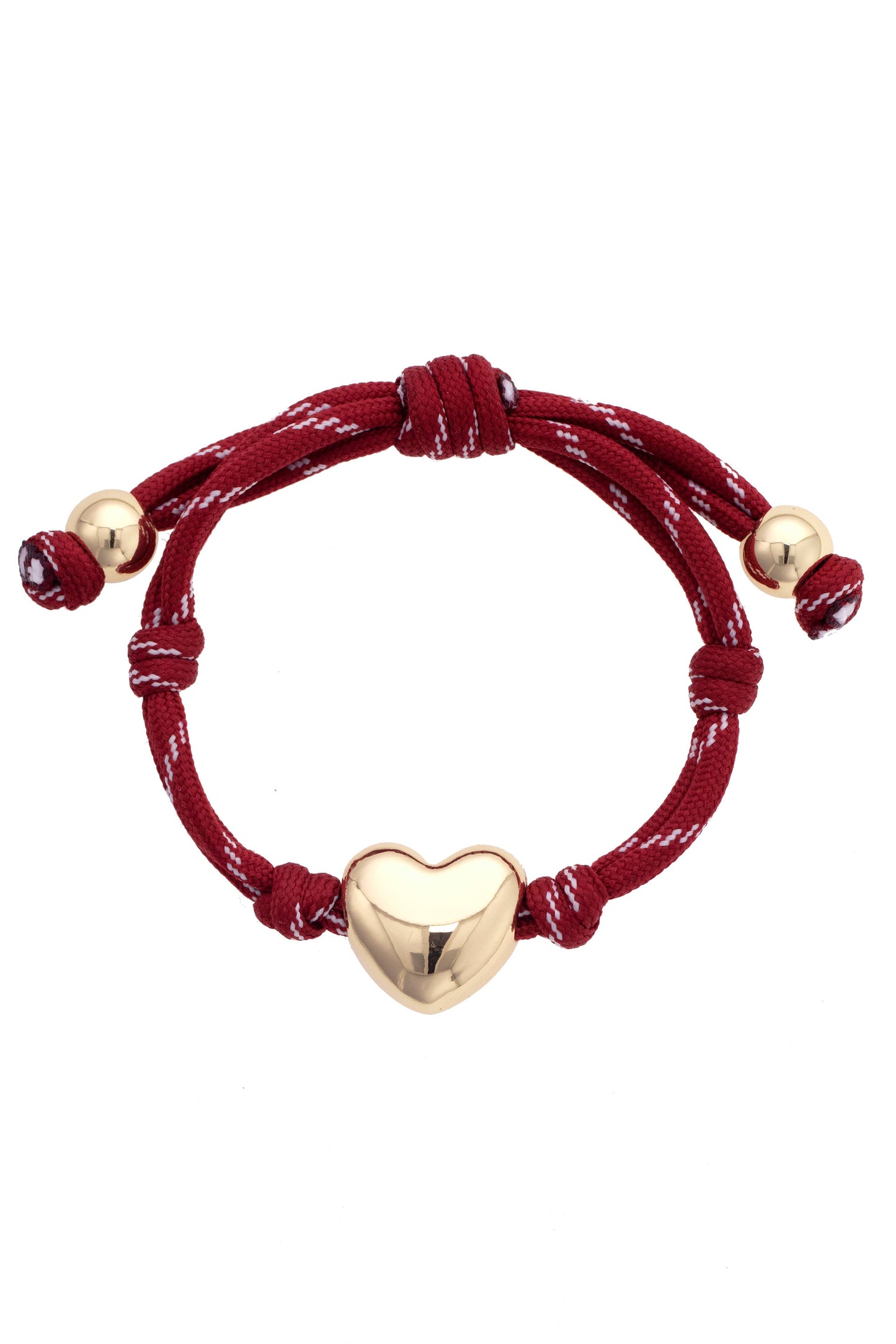 Blaine Puffy Heart Cord Bracelet