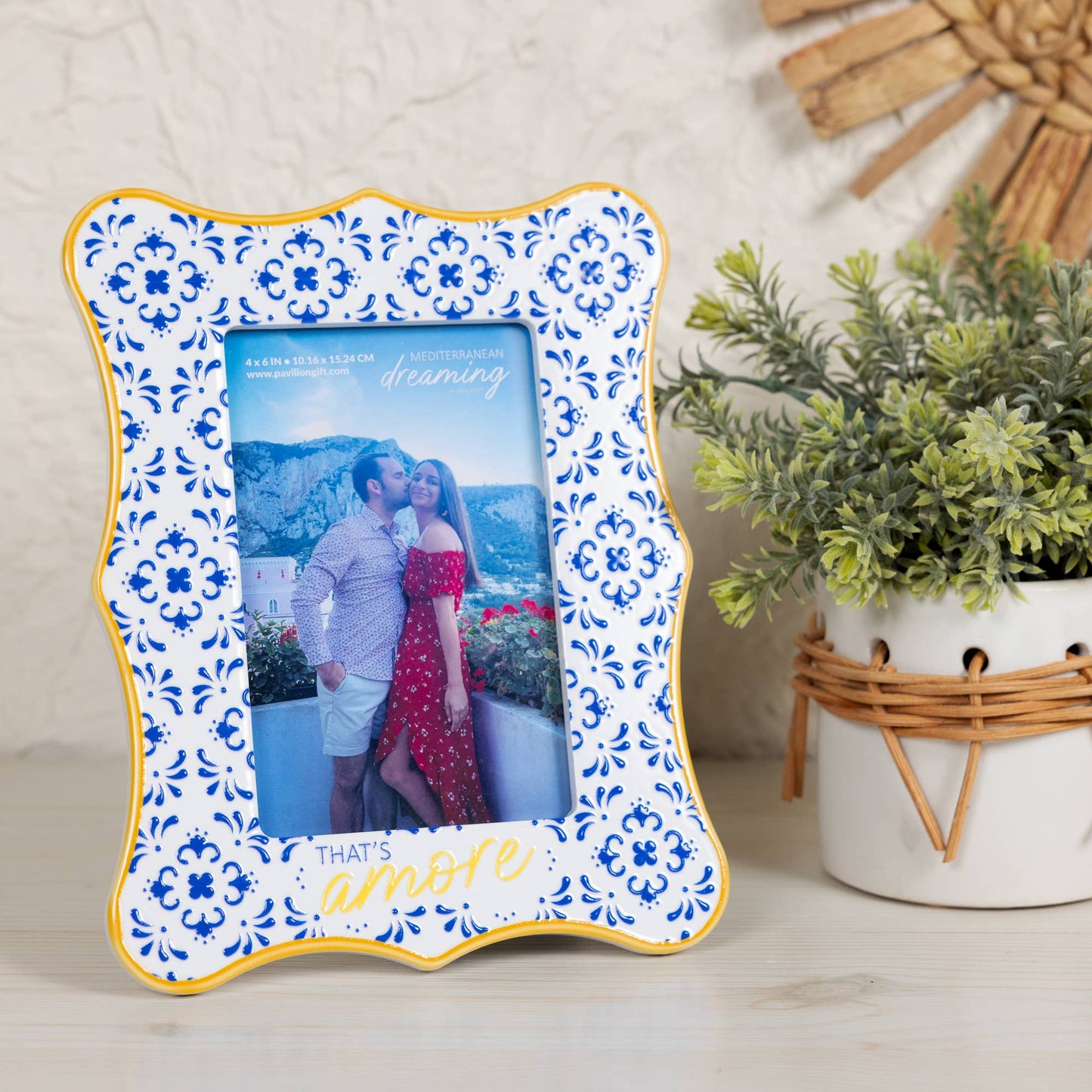That's Amore Blue & Yellow Picture Frame