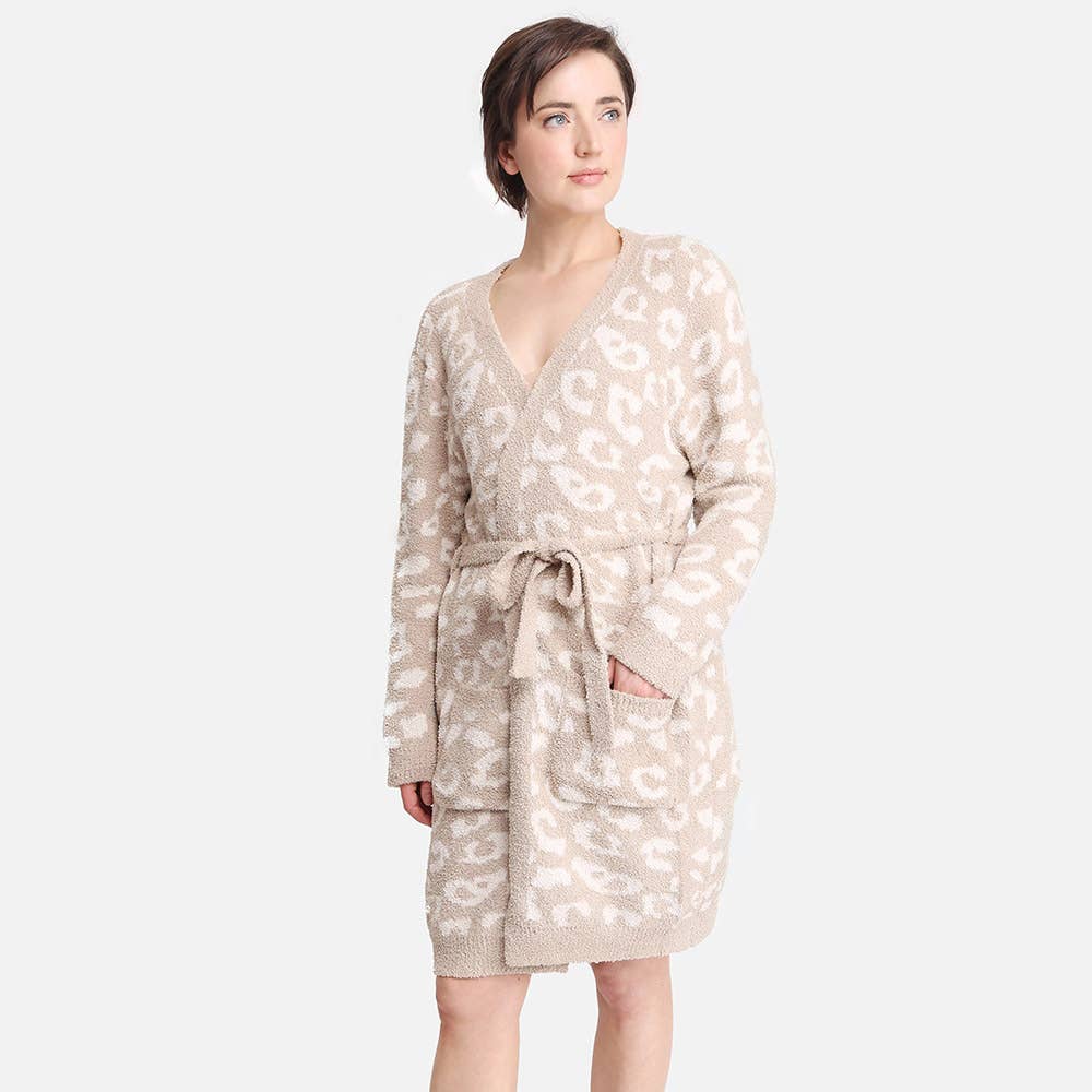 Leopard Patterned Cozy Robe