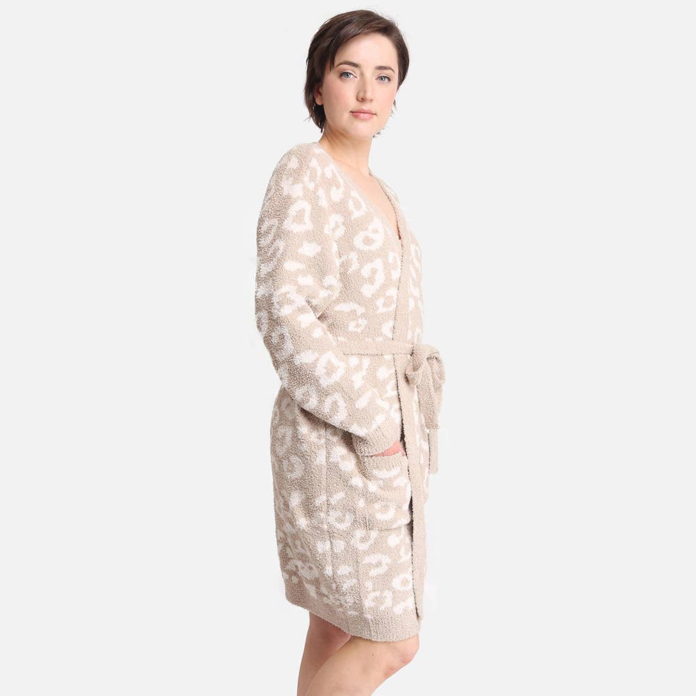Leopard Patterned Cozy Robe