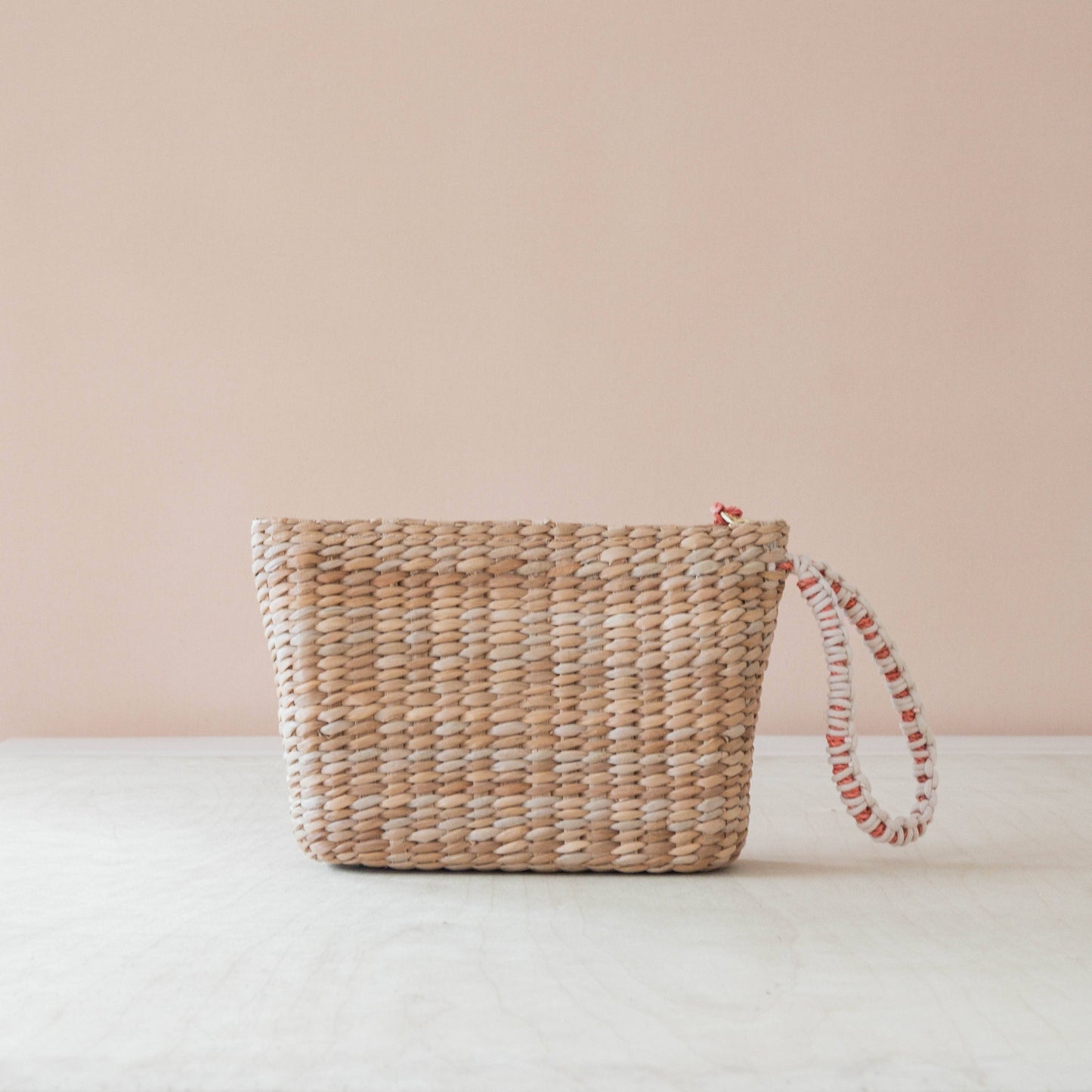 Mini Woven Pouch with Wristlet and Embroidered Tomato – Artisan Wristlet | LIKHÂ