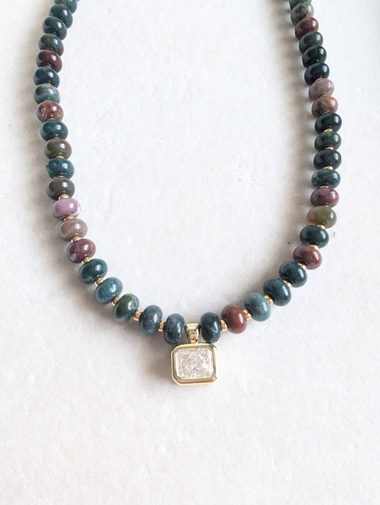 Earthtone Beaded Necklace
