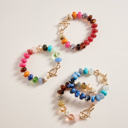 Ombre Beaded Stretch Bracelet