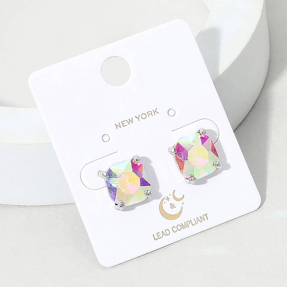 Cushion Stud Earrings
