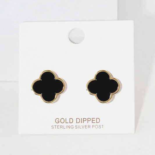 Quatrefoil Stud Earrings