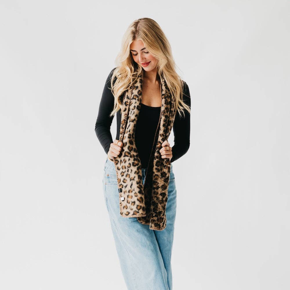 Laine Leopard Scarf