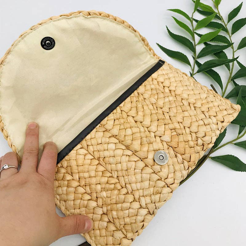 Woven Straw Handbag Clutch Bag
