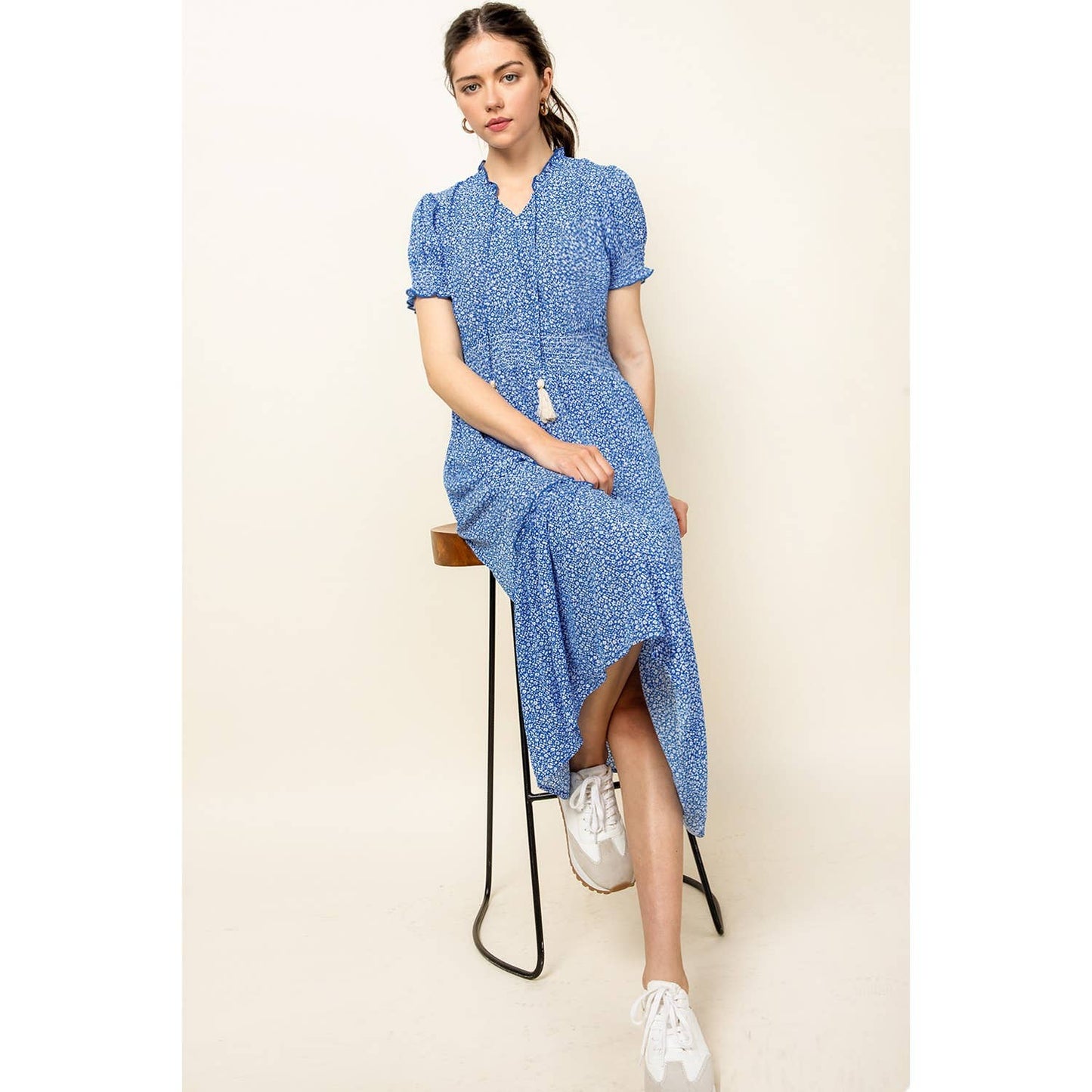 THML Floral Midi Dress