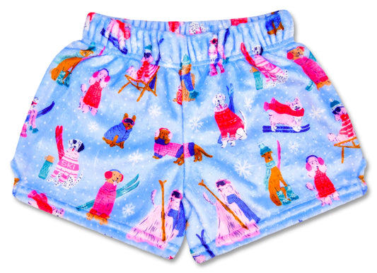 Ski Dogs Plush Shorts
