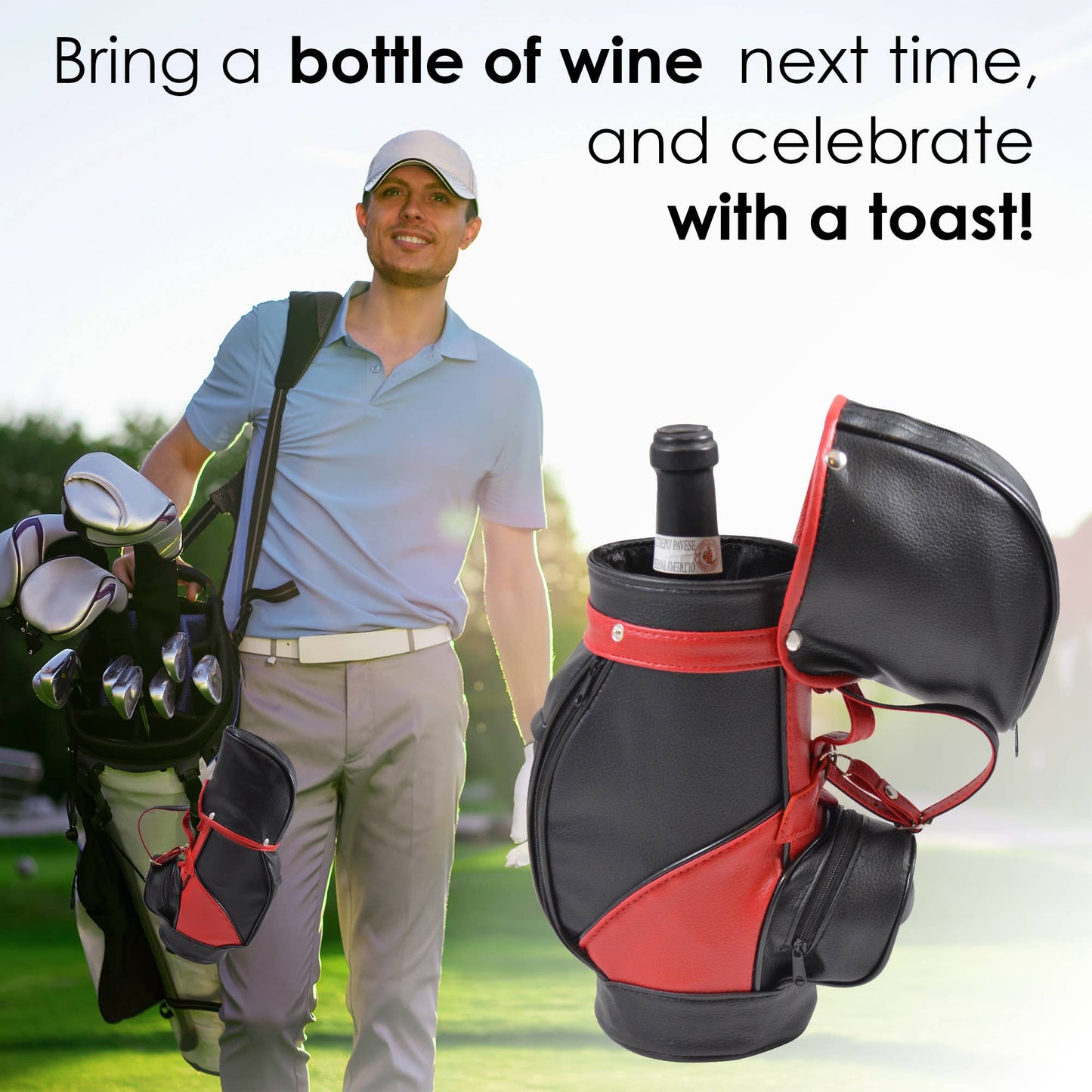 Golf Caddy Single Wine Bag