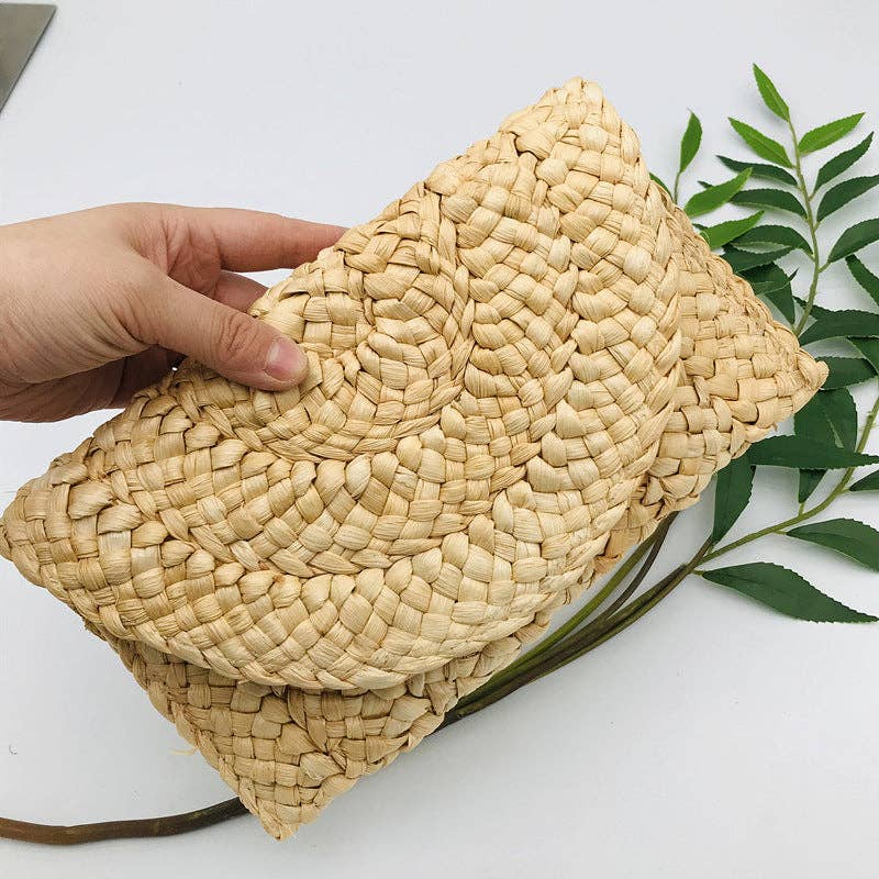 Woven Straw Handbag Clutch Bag