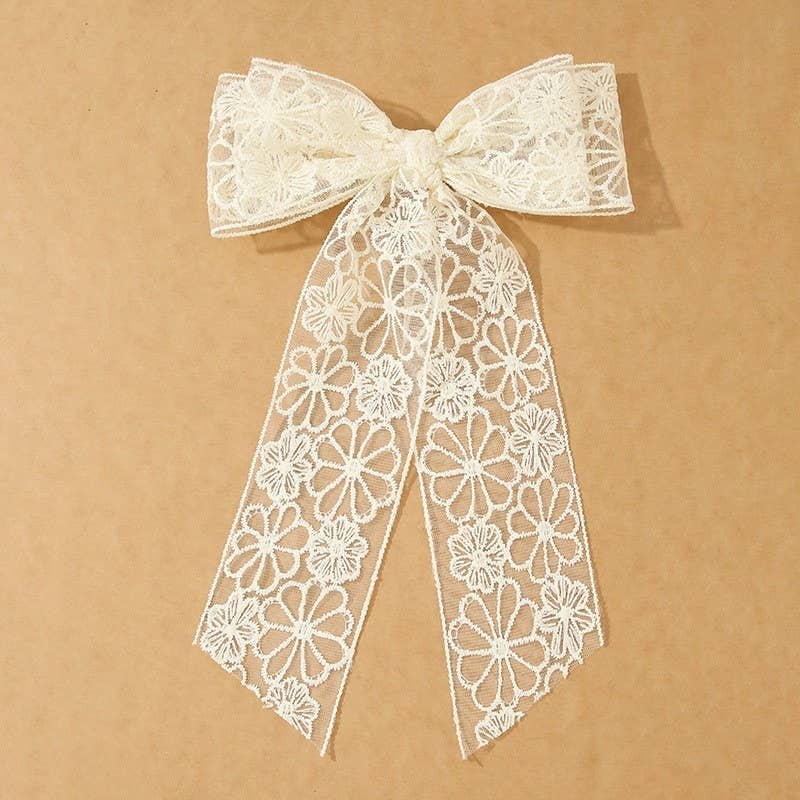 Lace Bow Hair Clip