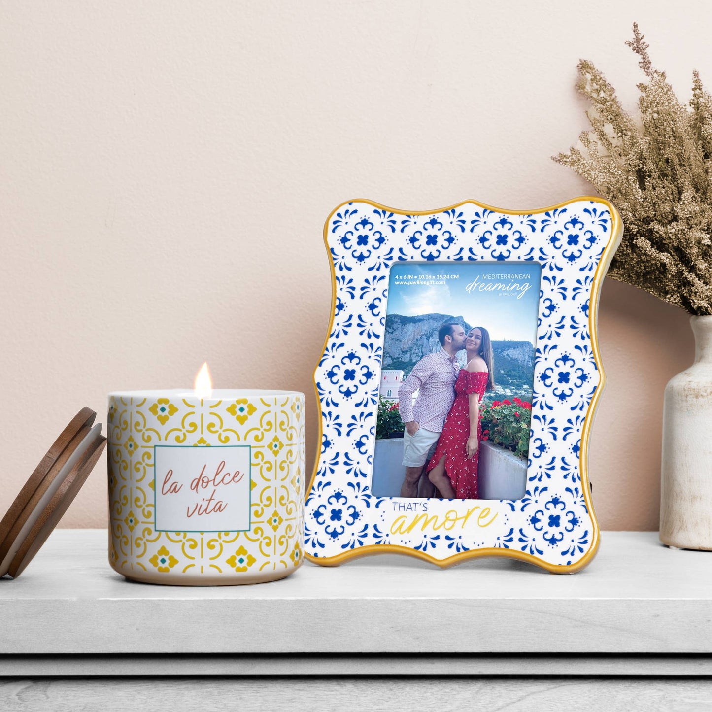 That's Amore Blue & Yellow Picture Frame