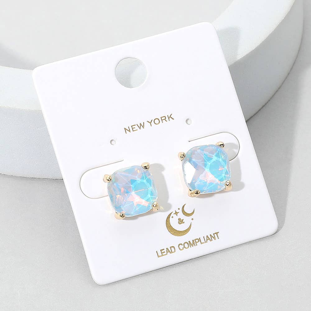 Cushion Stud Earrings