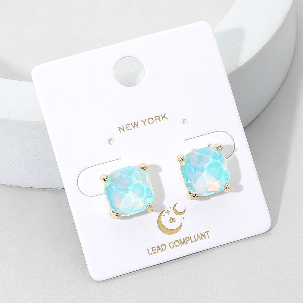 Cushion Stud Earrings
