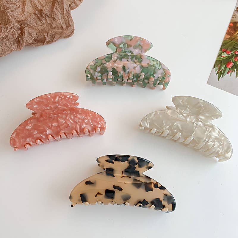 Tortoiseshell & Marbled Acetate Hair Claw Clip