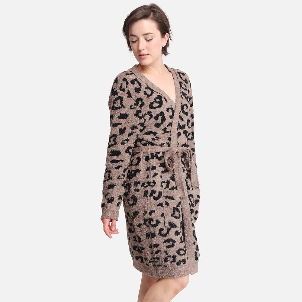 Leopard Patterned Cozy Robe
