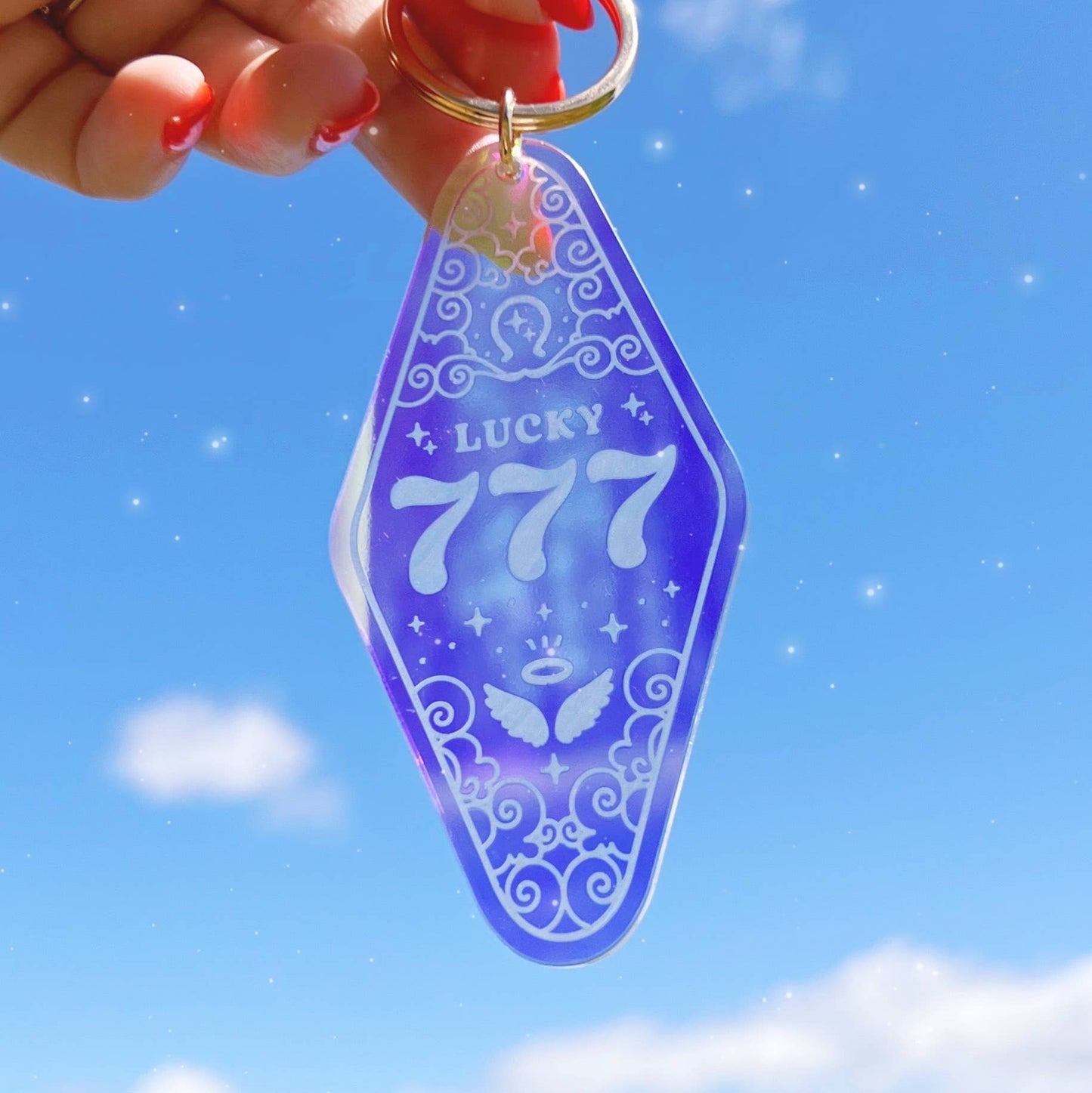 Angel Number Motel Keychain