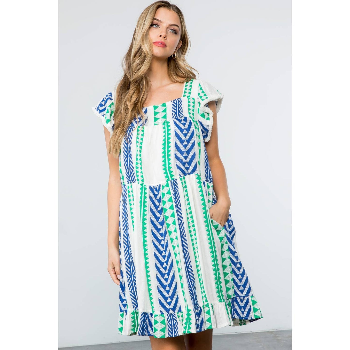 THML Pattern Knit Dress