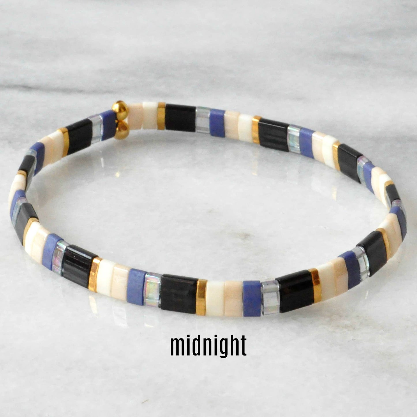 Hand Beaded Tile Bracelets