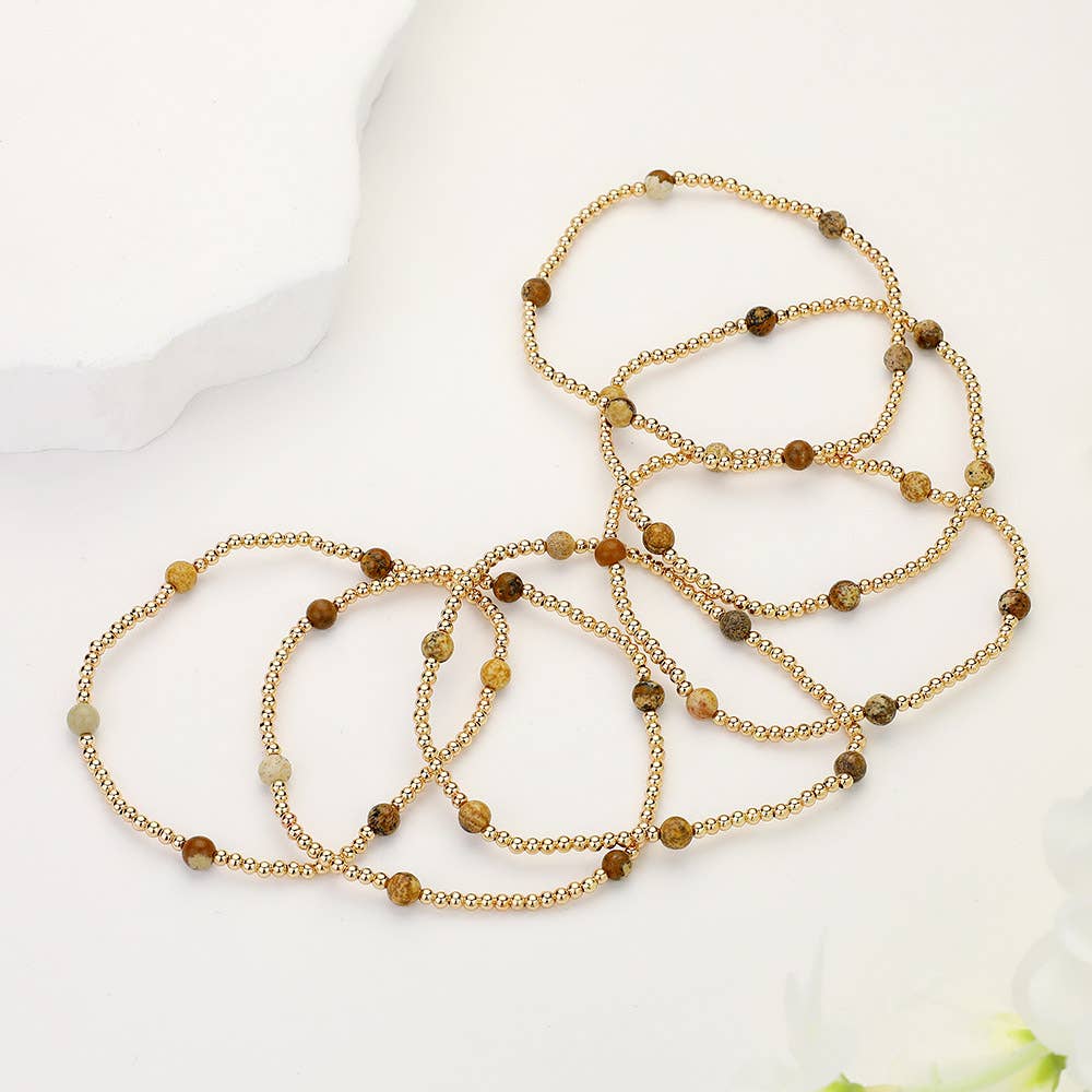 Natural Stone Multi Layered Bracelets