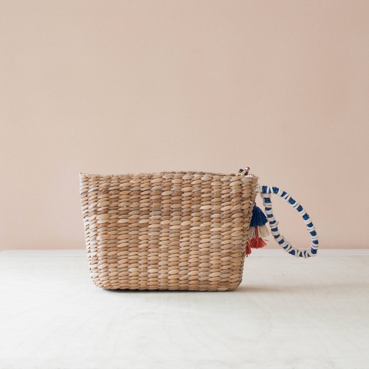 Hand Woven Embroidered Bonjour Wristlet