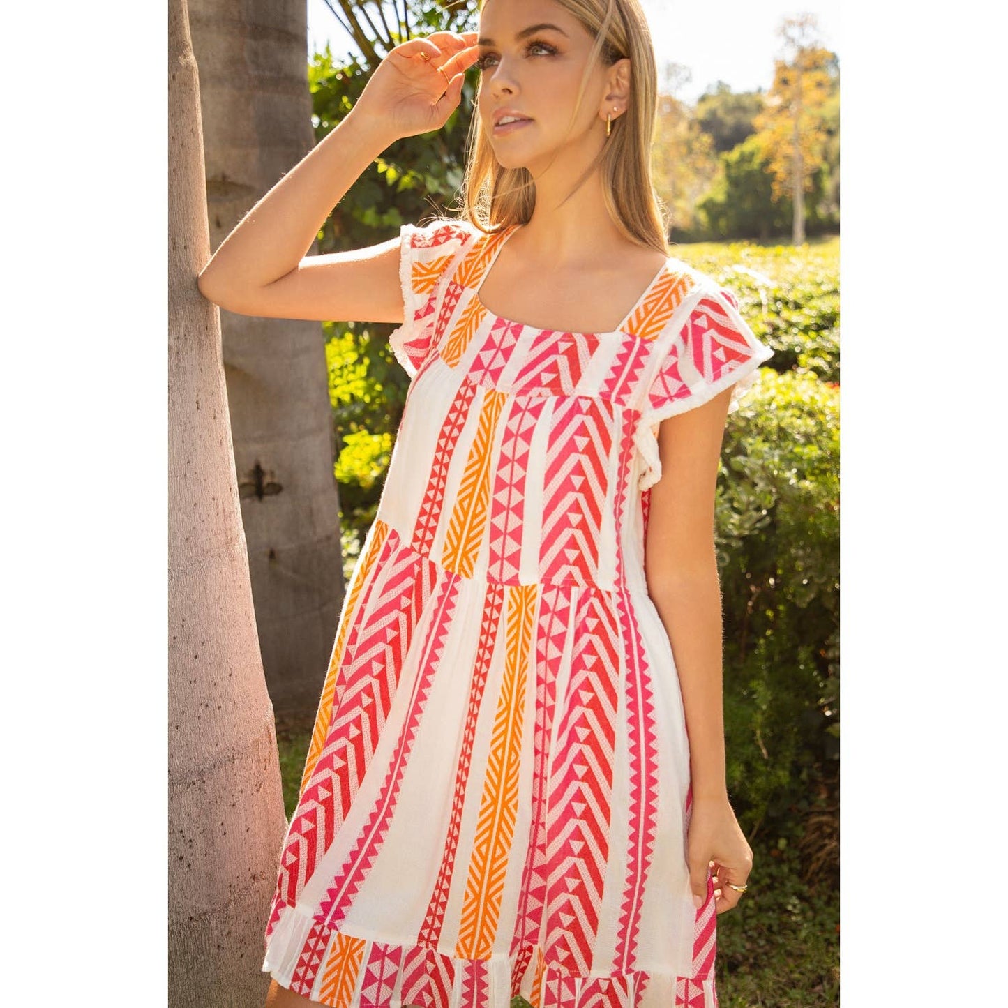THML Pattern Knit Dress